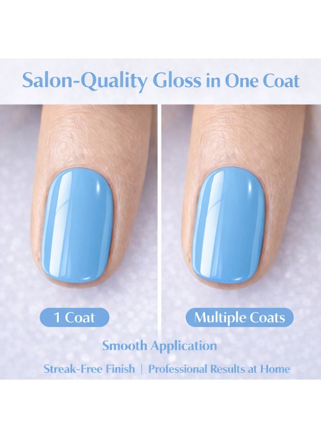 Brunson Classic Nail Polish 18ml Fast Dry Nail Lacquer Nail Harderner Normal Polish Glossy Gel Effect Quick Air Dry Long-Lasting Natural Nail Enamel Salon Quality Manicure Pedicure Regular Polish - Image 5